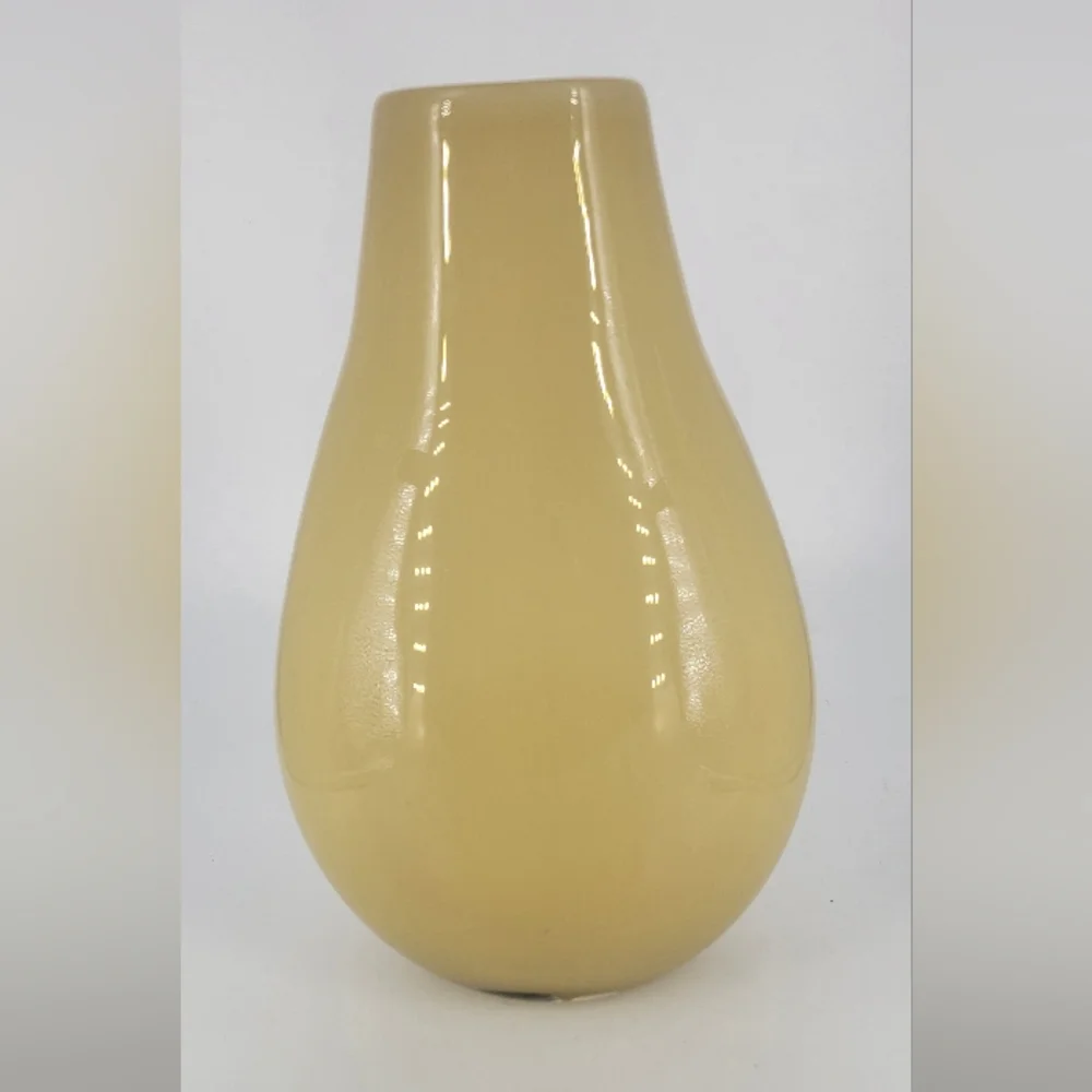 vtg‎ hand blown glass vase 10